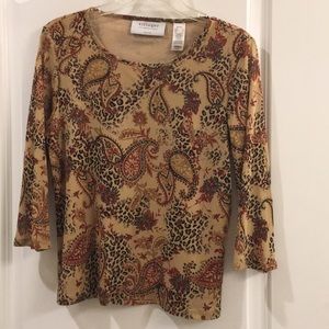 Liz Claiborne Paisley blouse - petite large